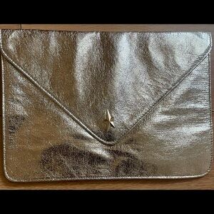 Thierry Mugler Metallic Gold Clutch